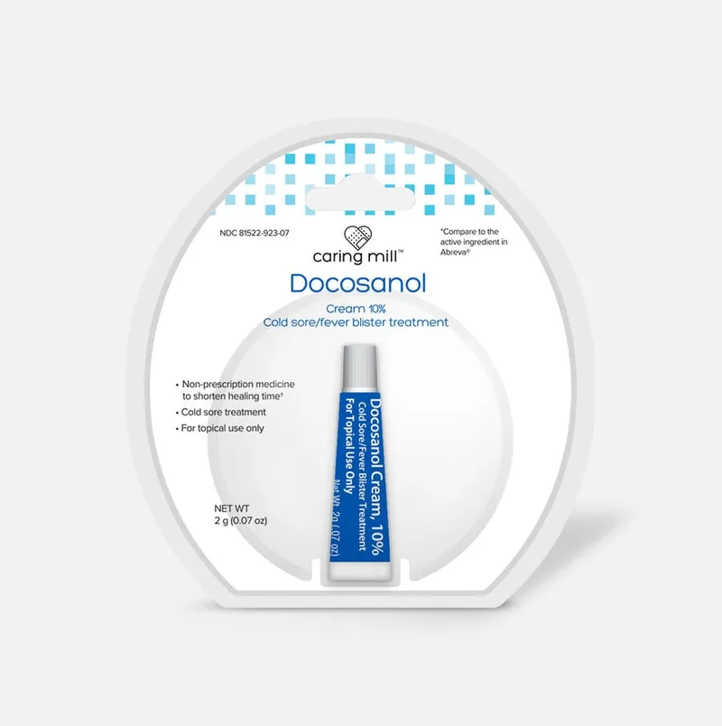 Caring Mill™ Docosanol 10% Cream Tube, Treatment for Cold Sore/Fever .07 oz. Tube