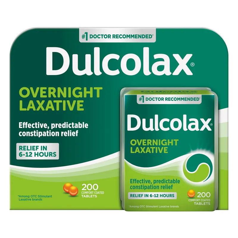 Dulcolax Overnight Laxative, 200 Tablets