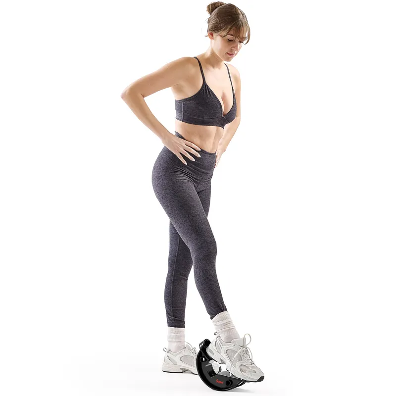 Calf & Hamstring Stretcher and Foot Rocker (Grey)