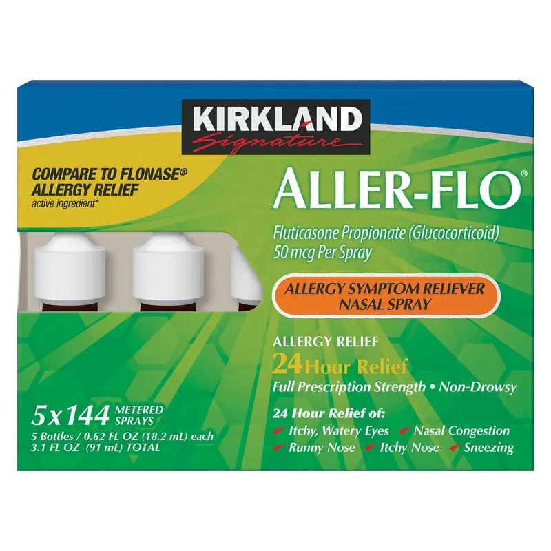 Kirkland Signature Aller-Flo 50 mcg Allergy Spray, 720 Metered Sprays