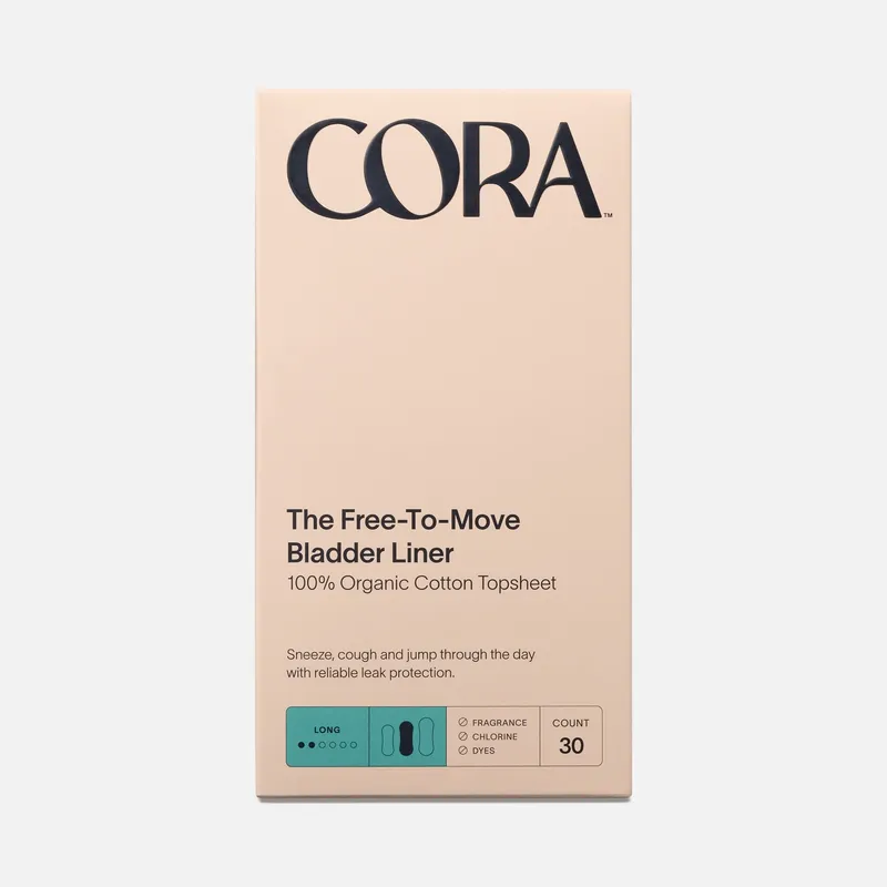 Cora Organic Bladder Long Liners, 30 ct.