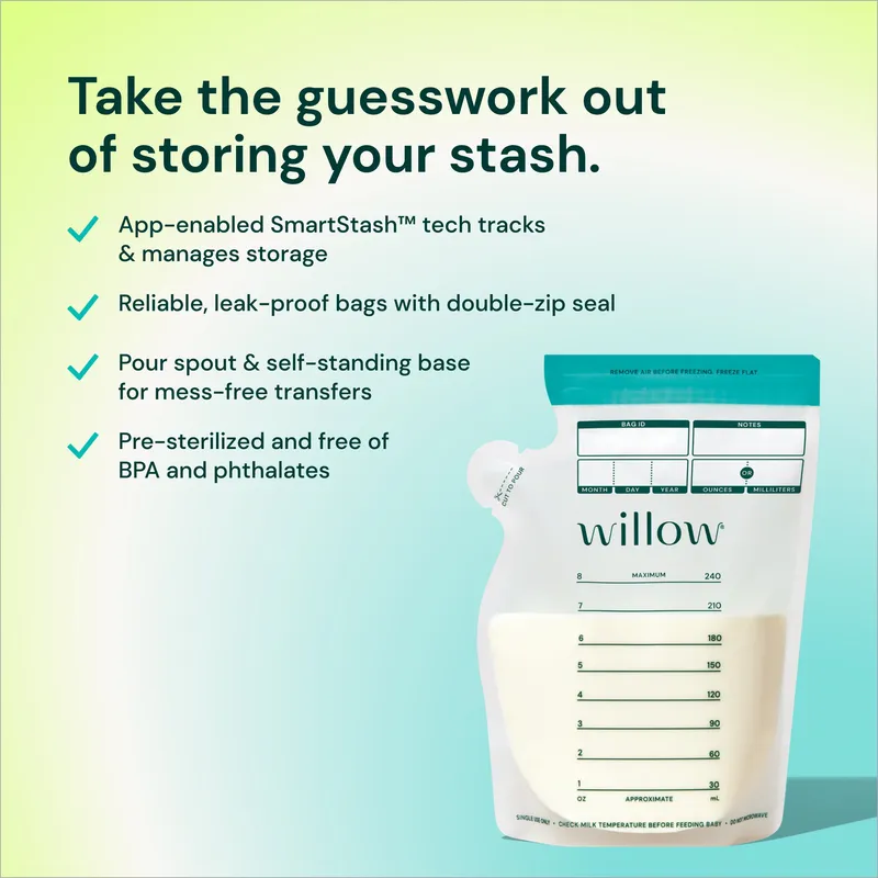 Breast Milk Storage Bags with SmartStash™ Tracking
