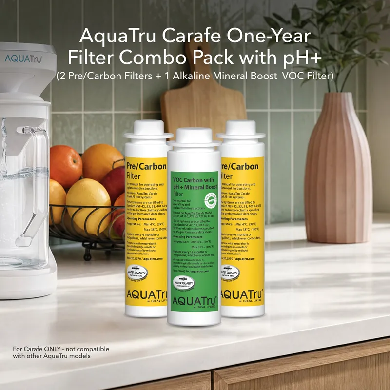 Carafe ONLY One-Year Filter Mineral Boost Alkaline Combo Pack