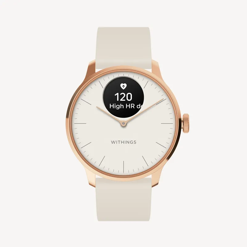 ScanWatch Light 37mm White & Rose Gold