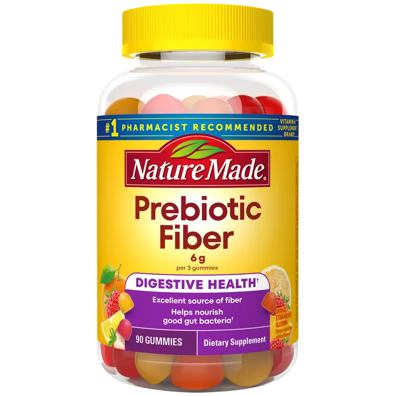 Nature Made Prebiotic Fiber Gummies 90 Count