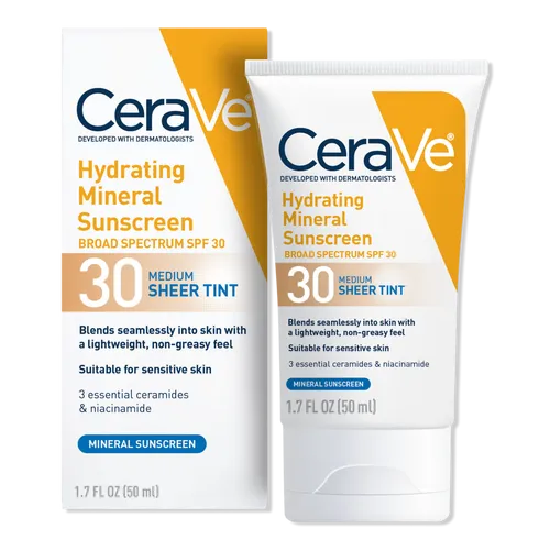 Hydrating Mineral Sunscreen Face Lotion with Sheer Tint SPF 30