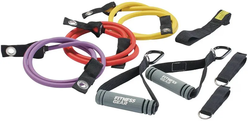 Fitness Gear Resistance Tube Kit (10 lb., 20 lb., 30 lb.) - 3 Pack