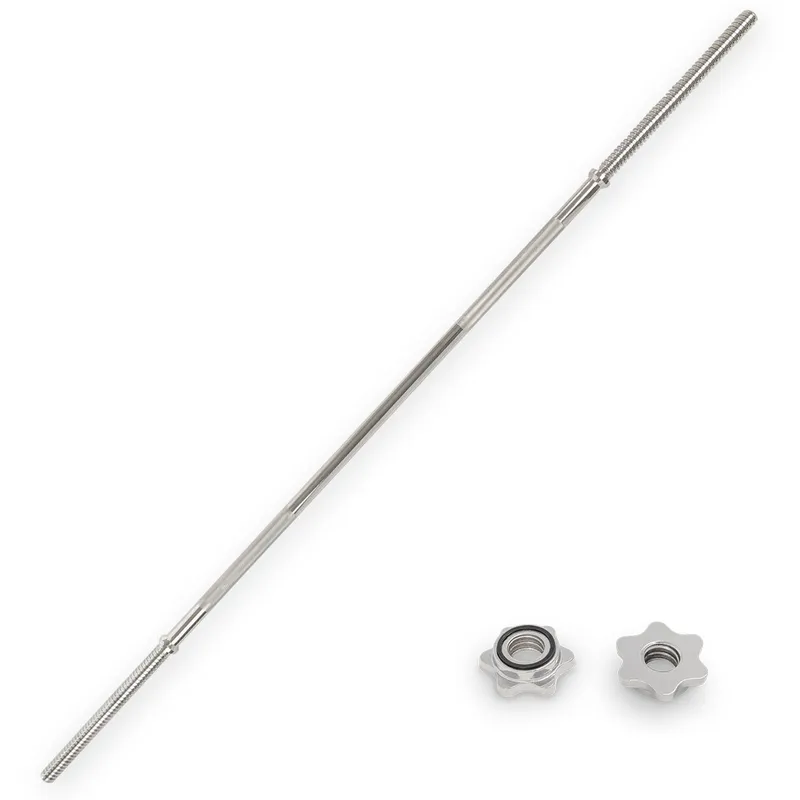 60" Threaded Barbell w/ Star-Lock Collars
