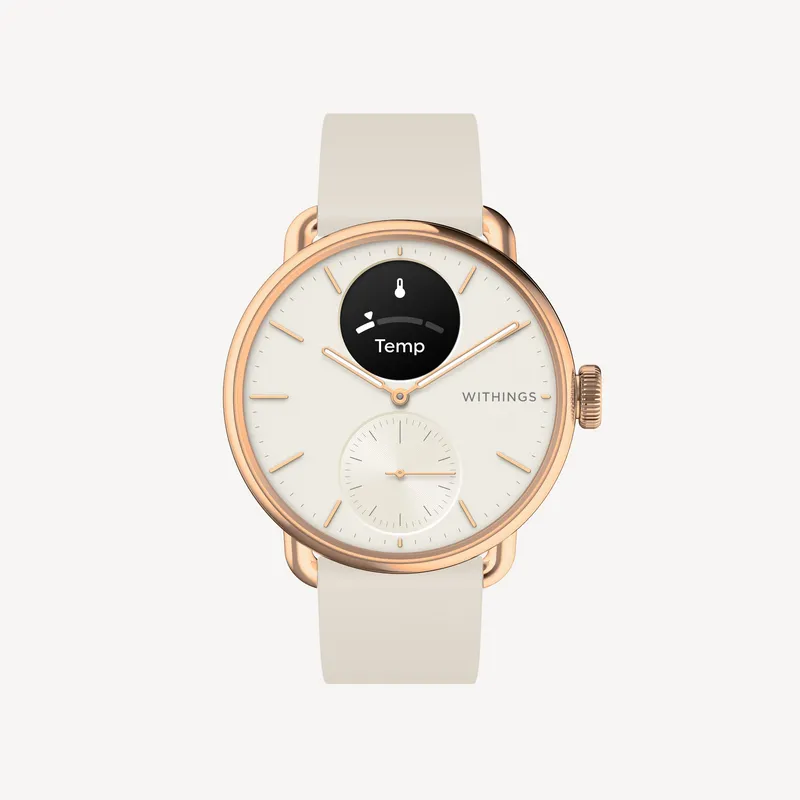 ScanWatch 2 38mm White & Rose Gold