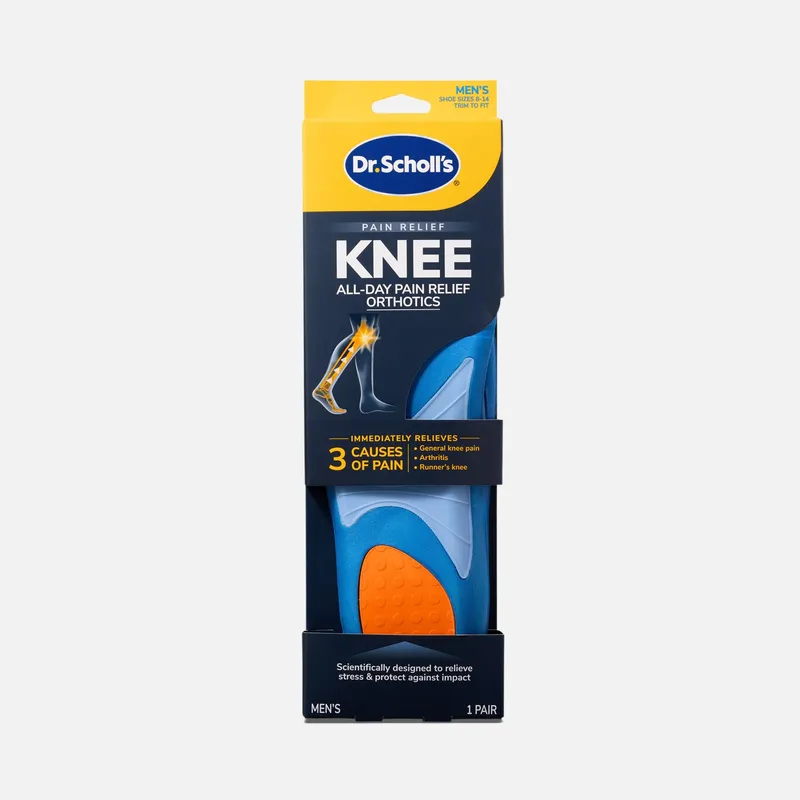 Dr. Scholl's Men's Knee Pain Relief Orthotics, Men’s 8–14, One Pair