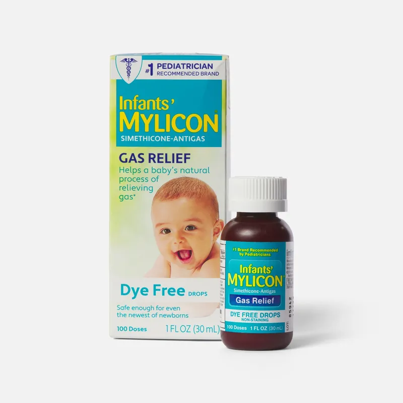 Mylicon Infant Gas Relief Drops, Dye Free, 1.0 fl oz.