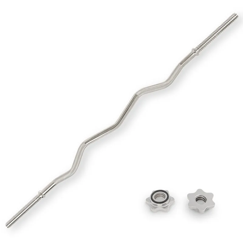 47" Threaded EZ Curl Bar w/ Star-Lock Collars