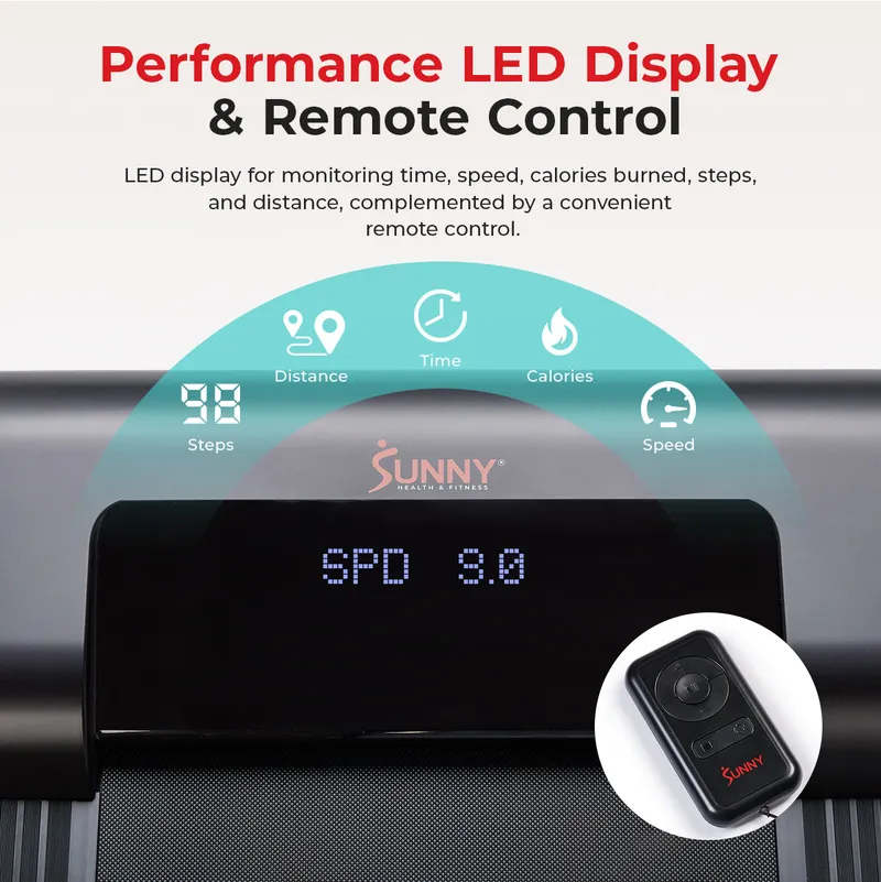 Under Desk Smart TreadPad® Walking Treadmill with Hiking Pole