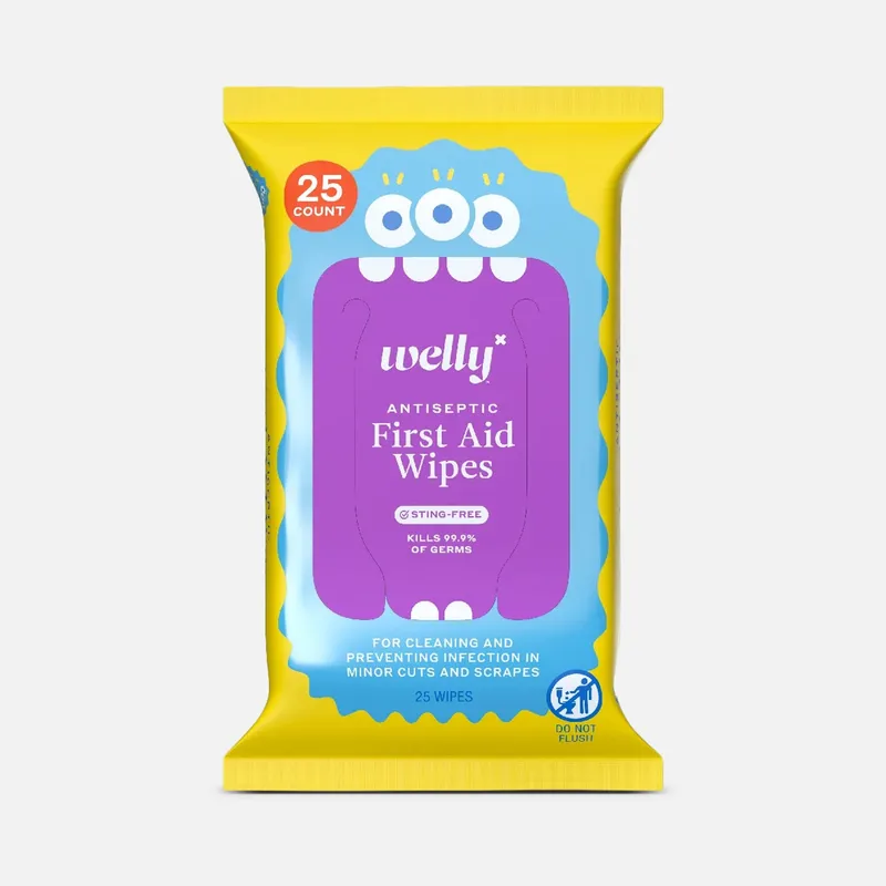 Welly® First Aid Antiseptic Wipes, 25 ct.