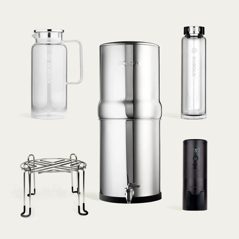 BOROUX 3-Gallon Water Filter System Bundle
