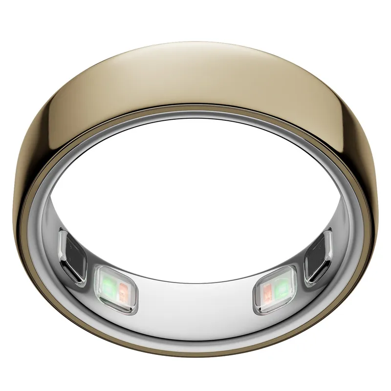 Oura Ring 5 Gold Smart Ring, Exclusive Bundle, Ring + Additional Charger + Additional Year of Manufacturer’s Warranty