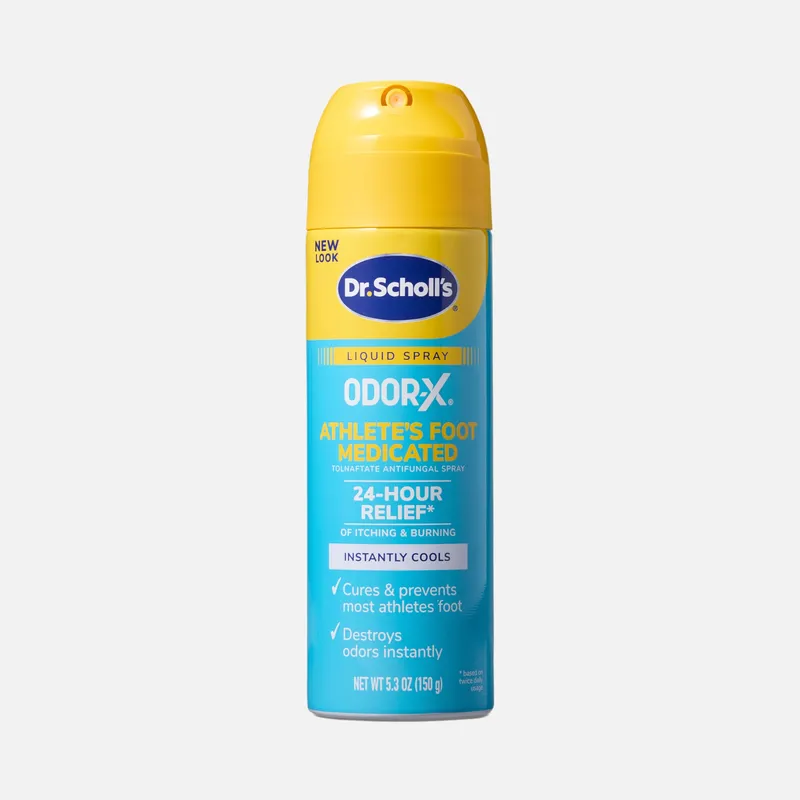 Dr. Scholl’s Odor-X Athlete’s Foot Instant Cool Medicated Liquid Spray, 5.3 oz.