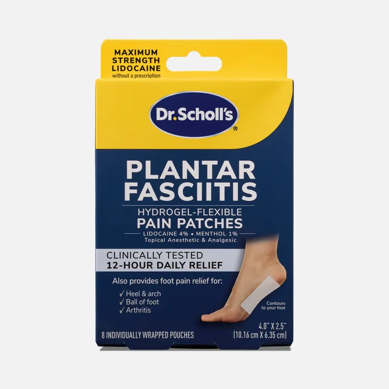 Dr. Scholl's Plantar Fasciitis Hydrogel Pain Patches, 8 ct.