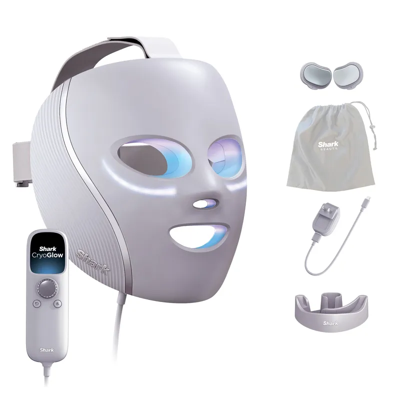 Shark CryoGlow Under-Eye Cooling Plus LED Anti-Aging and Skin Clearing Face Mask