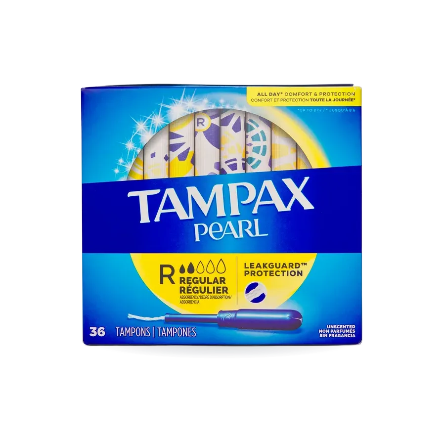Tampax Pearl Tampons, Regular, 36 ct.
