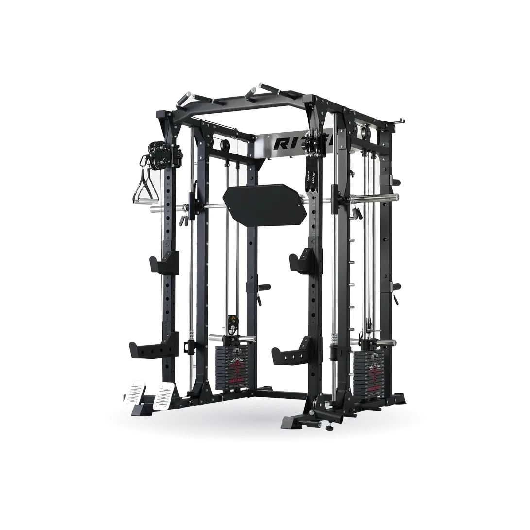 RitFit Buffalo Wild Smith Machine with Adjustable Dual Cable System