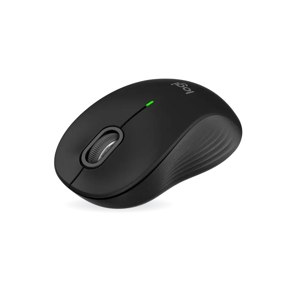 Logitech Signature M550 Wireless Mouse - for Small to Medium Sized Hands, 2-Year Battery, Silent Clicks, Customizable Side Buttons, Bluetooth, Multi-Device Compatibility - Black
