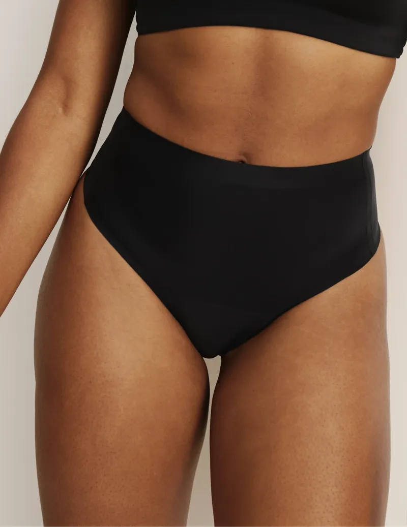 Light Leakproof No-Show High Rise Thong