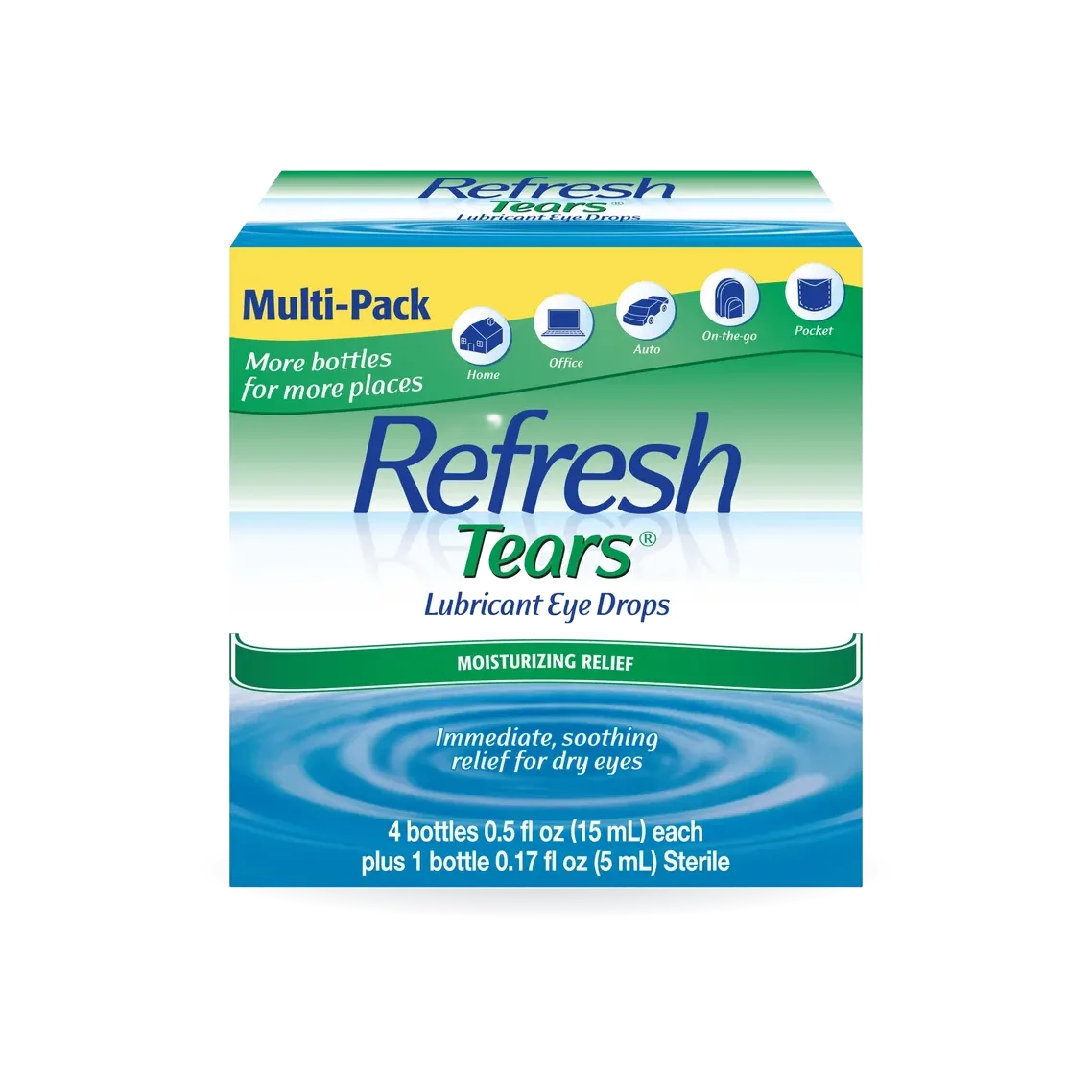 Refresh Tears Lubricant Eye Drops Multi-Pack, 65 ml.