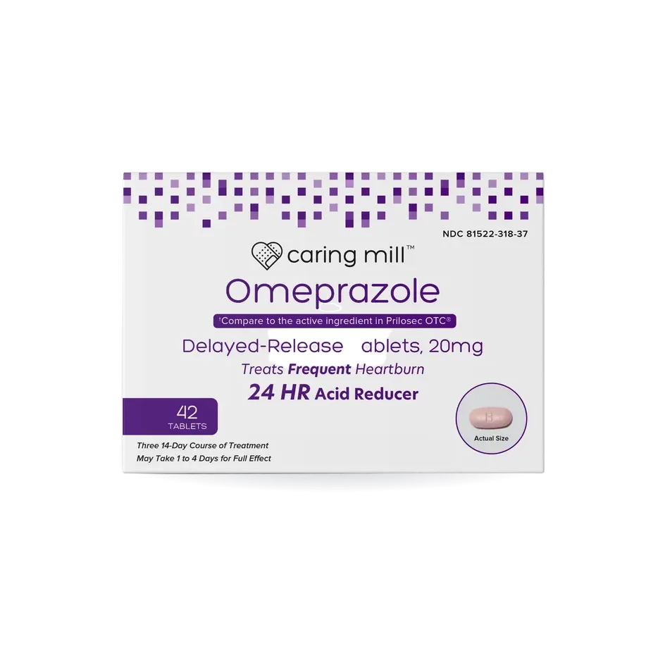 Caring Mill™ Omeprazole Delayed Release Tablets, 42 ct.