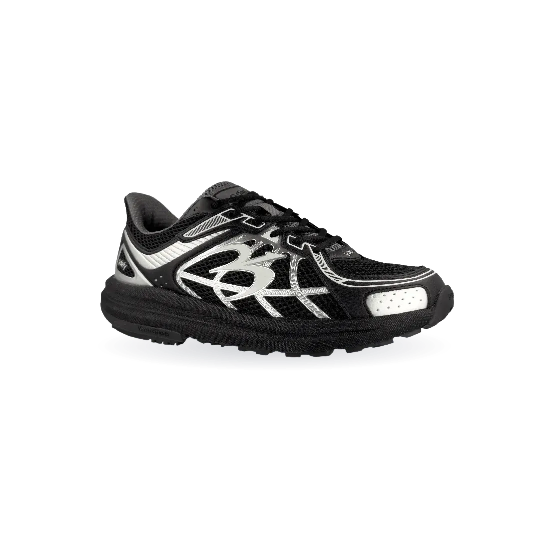 Men Black & Silver SuperWalk 2.0 Slip-In Zero Hands