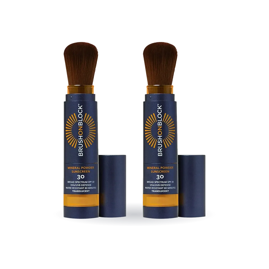 Brush On Block SPF 30 Mineral Powder Sunscreen, 0.12 oz Duo