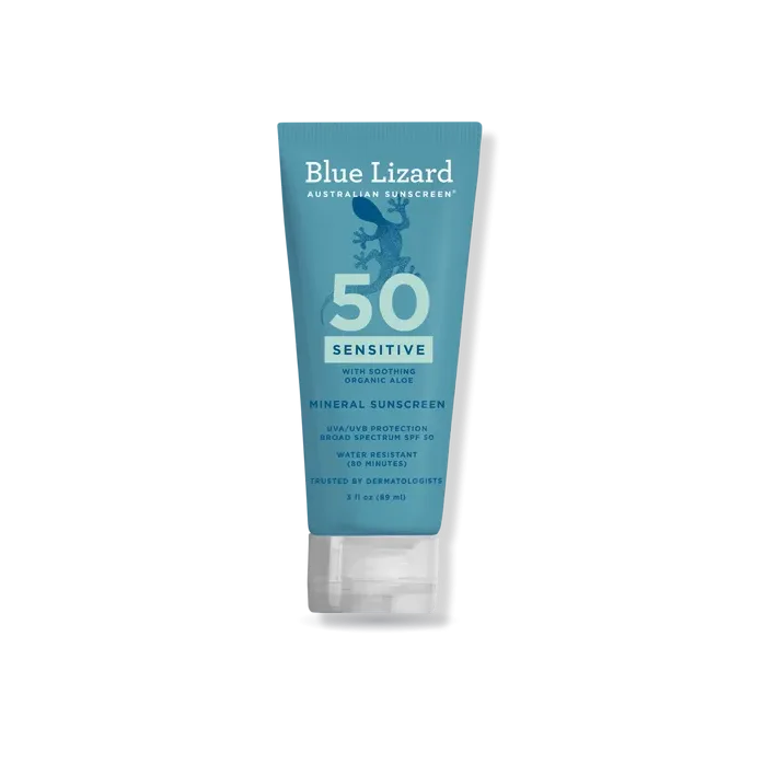 BLUE LIZARD AUSTRALIAN SUNSCREEN Sensitive Mineral Sunscreen Lotion SPF 50+
