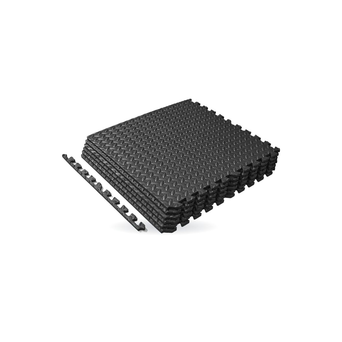 ½ Inch Thick Puzzle Exercise Mat - Black