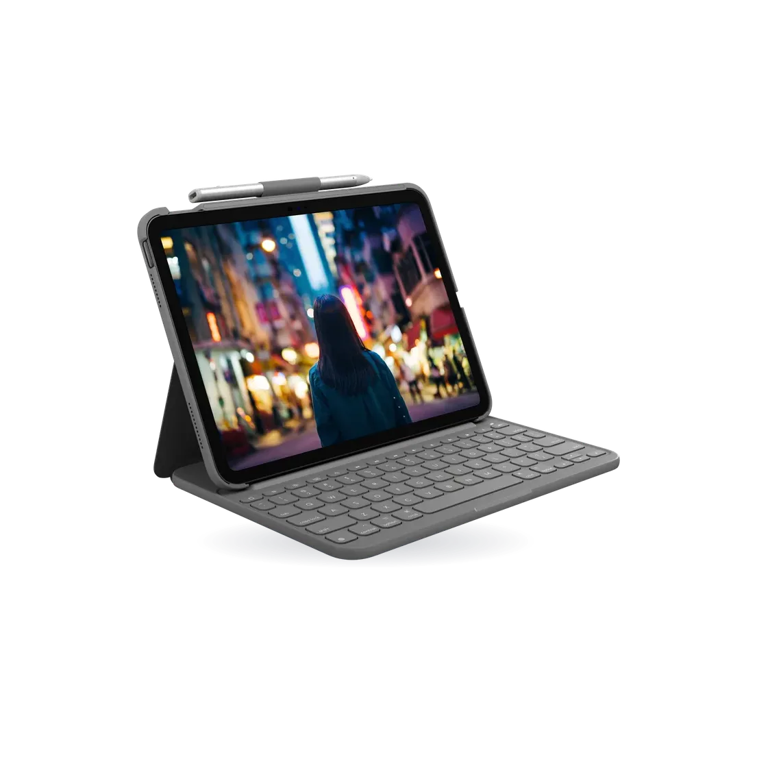 Logitech Slim Folio iPad Keyboard Case (for iPad 7th, 8th, 9th, 10th gen & A16)