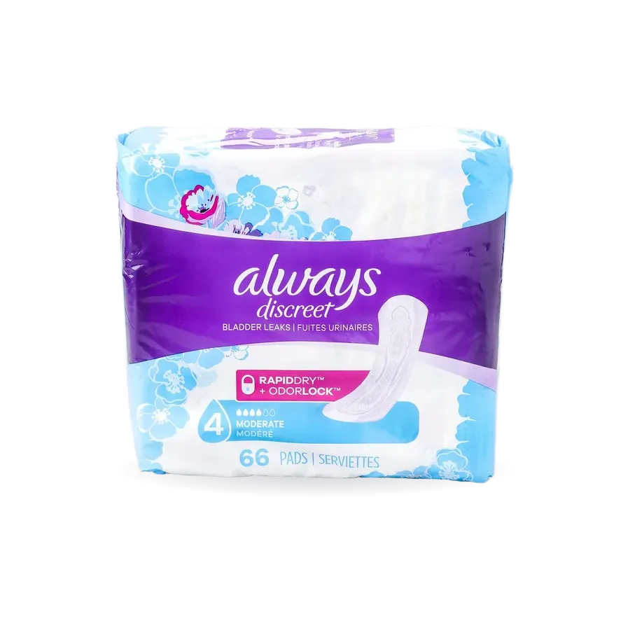 Always Discreet Heavy Incontinence Pads, 48 ct.