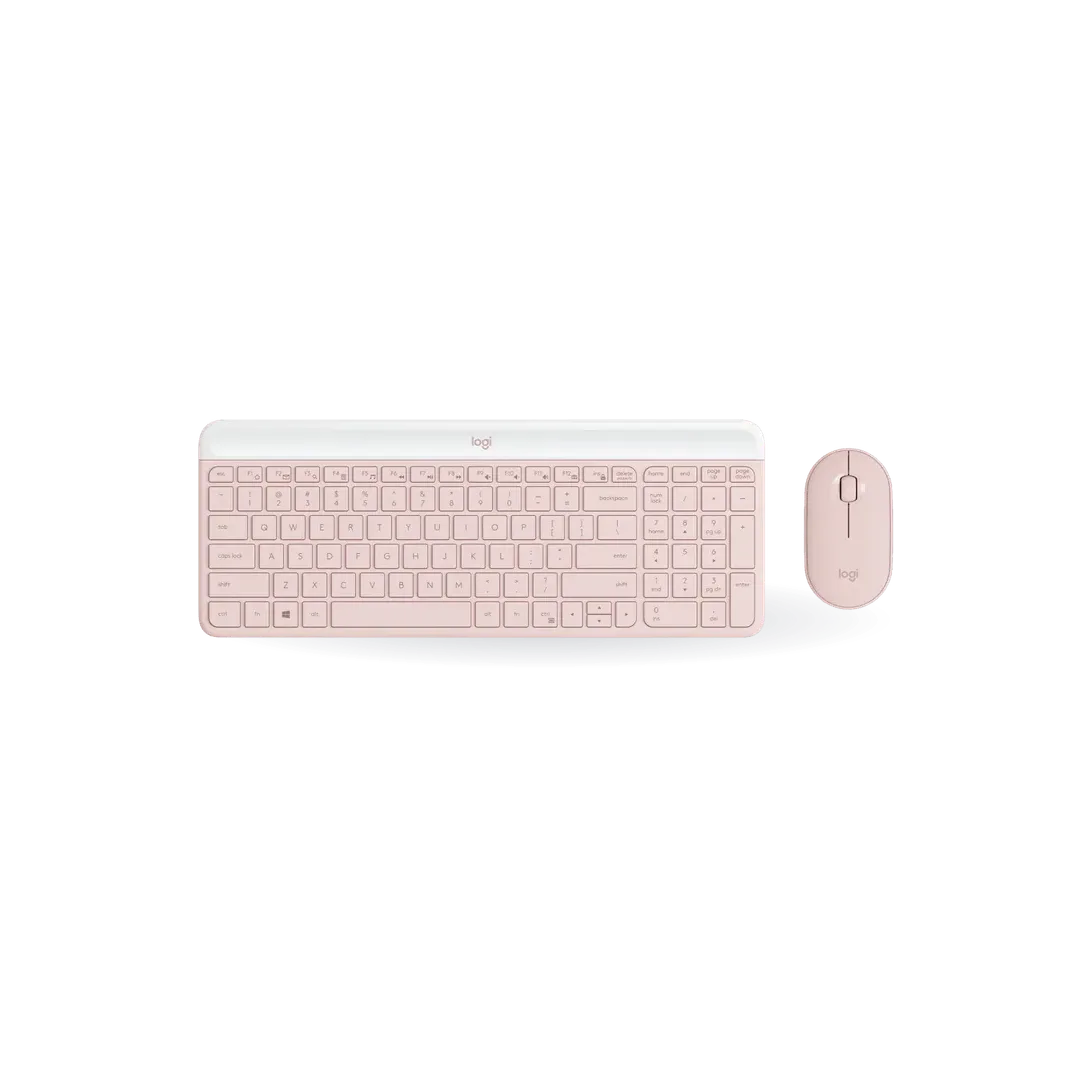 Logitech MK470 Slim Wireless Keyboard and Mouse Combo - Rose