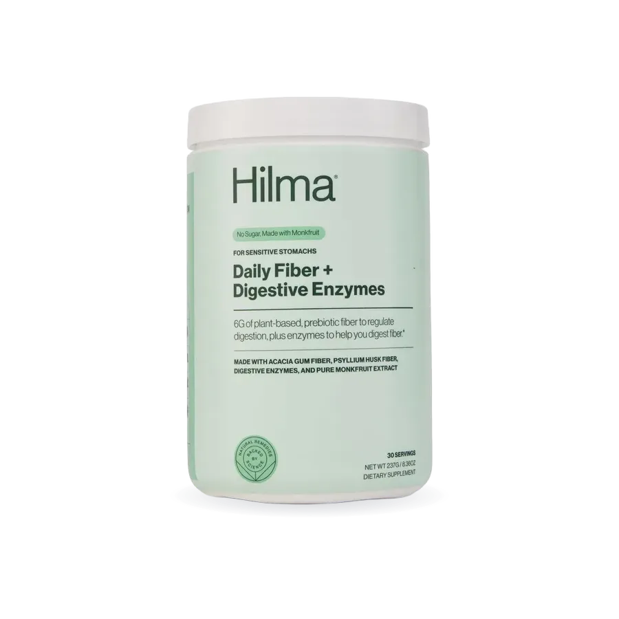 Hilma Daily Fiber Supplement + Digestive Enzymes, 8.36 oz., 30 servings