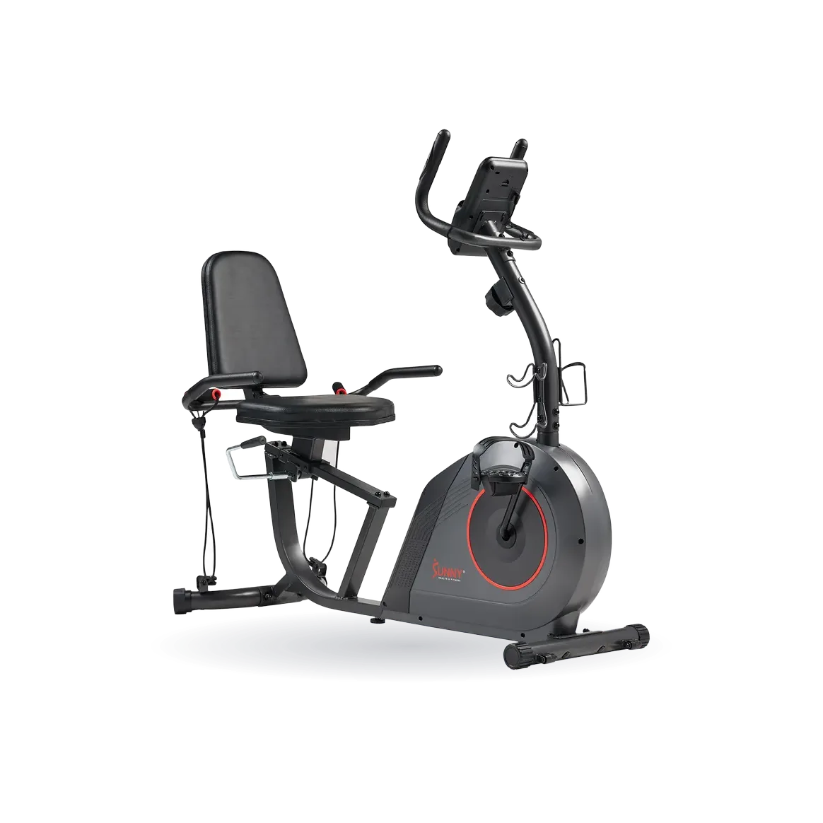 16-Level Smart Magnetic Resistance Recumbent Bike with Workout Bands