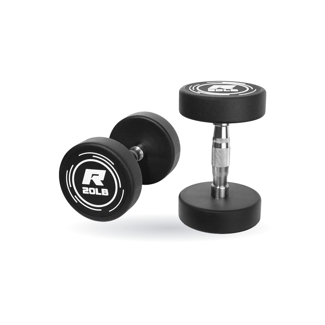 RitFit PVC-Coated Round Dumbbells in Pairs