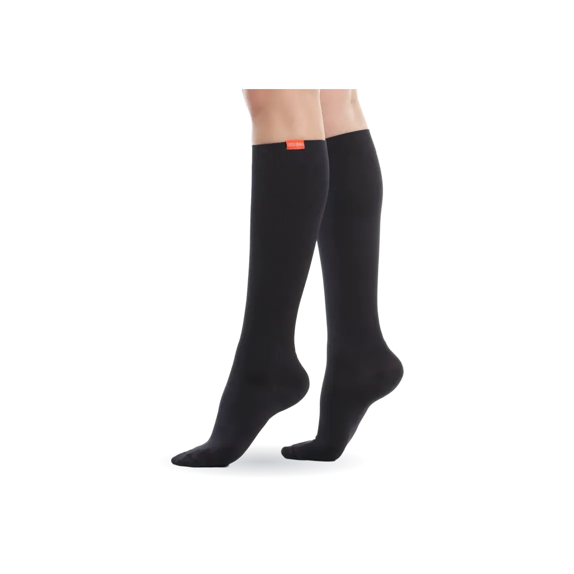 Solid Black (Merino Wool Compression Socks)