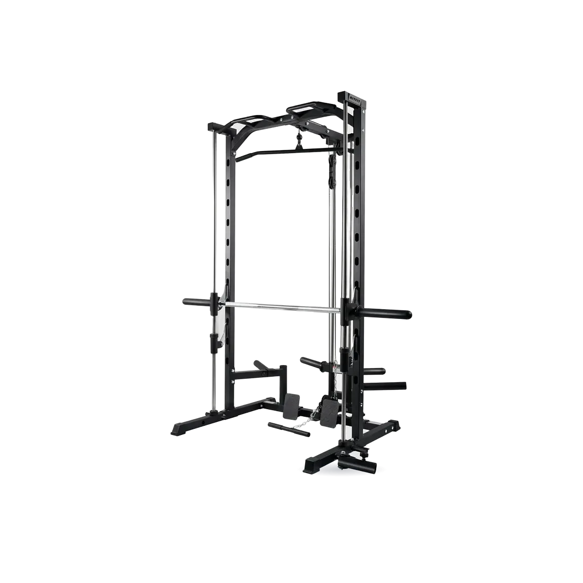 RitFit PSR05 2.0 Multifunctional Smith Machine Power Rack with LAT-Pull Down System