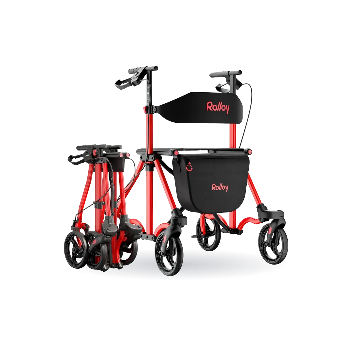 Compact Master II 4-Wheel Rollator Walker with Seat, 2026 New Model
