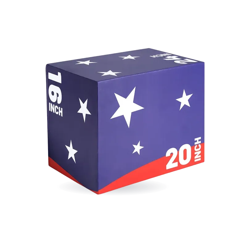 RitFit Patriotic Color 3-in-1 Foam Plyo Box