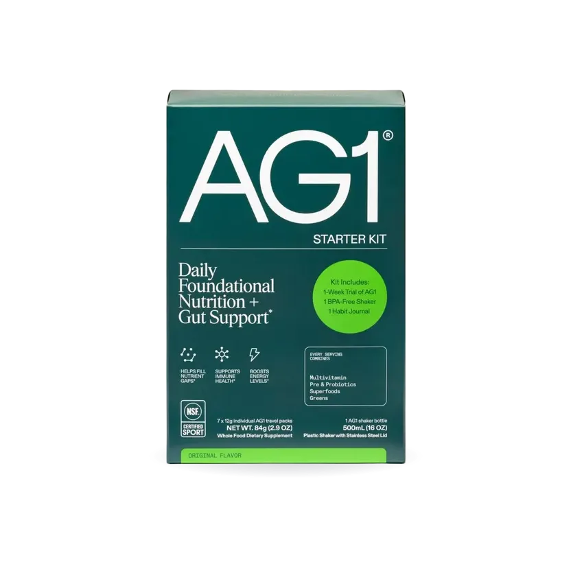 AG1 Start Here Kit Multivitamin Greens Powder: Vitamins, Powder Form