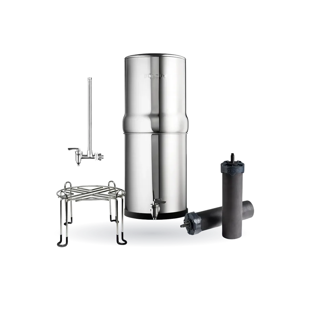 BOROUX 3-Gallon Stainless Steel Deluxe Bundle