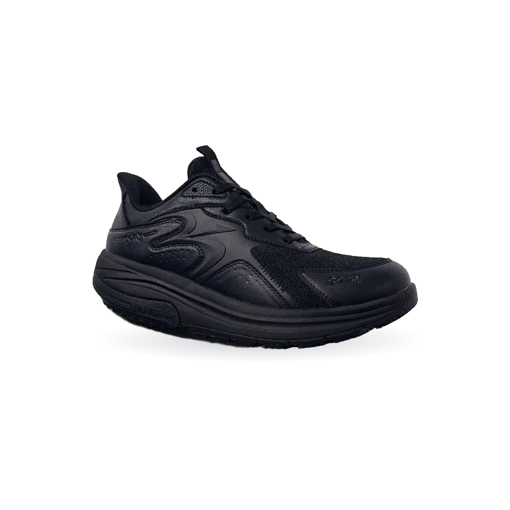Women Energiya Black Slip Resistant Slip On