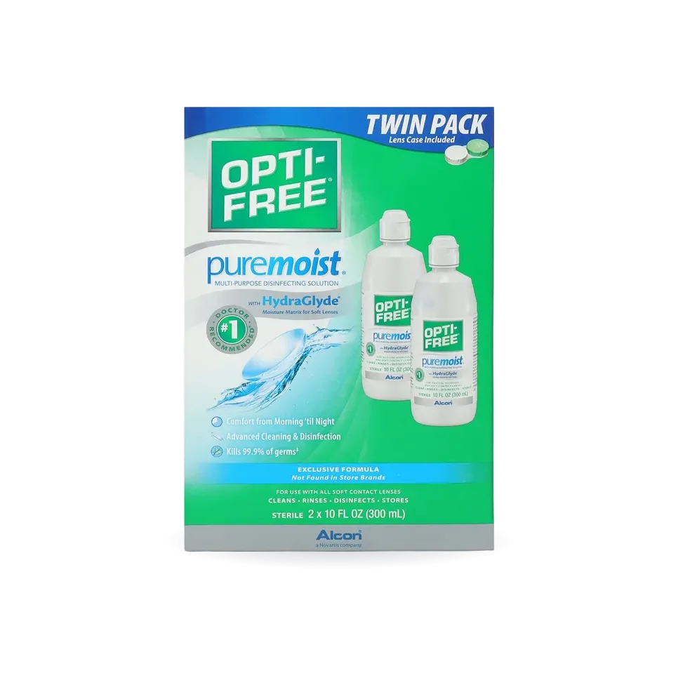 Opti-Free PureMoist Disinfecting Solution 10 fl oz. (2-Pack)
