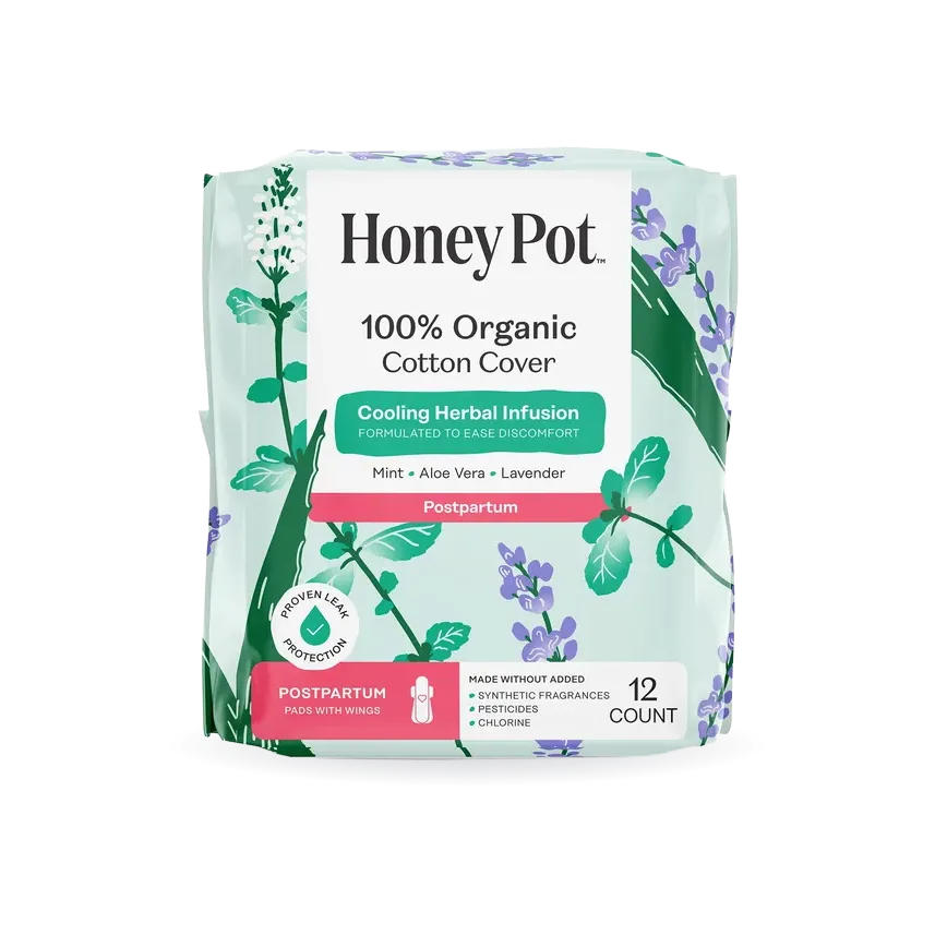 Organic Cotton Cover Post-Partum Pads