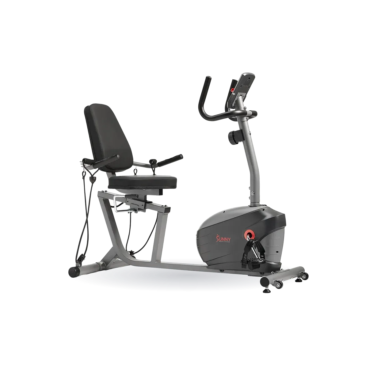 Performance Smart Recumbent Exercise Bike with Resistance Bands