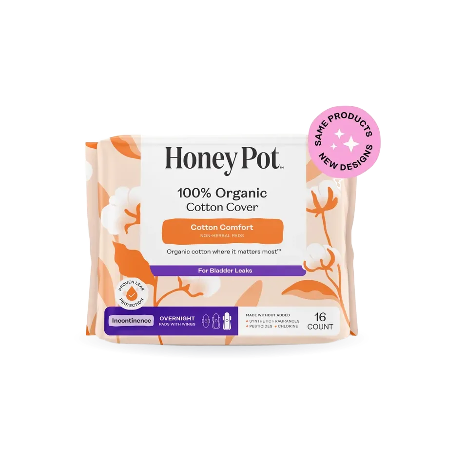 Incontinence 100% Organic Cotton Comfort Cover Nighttime Pads